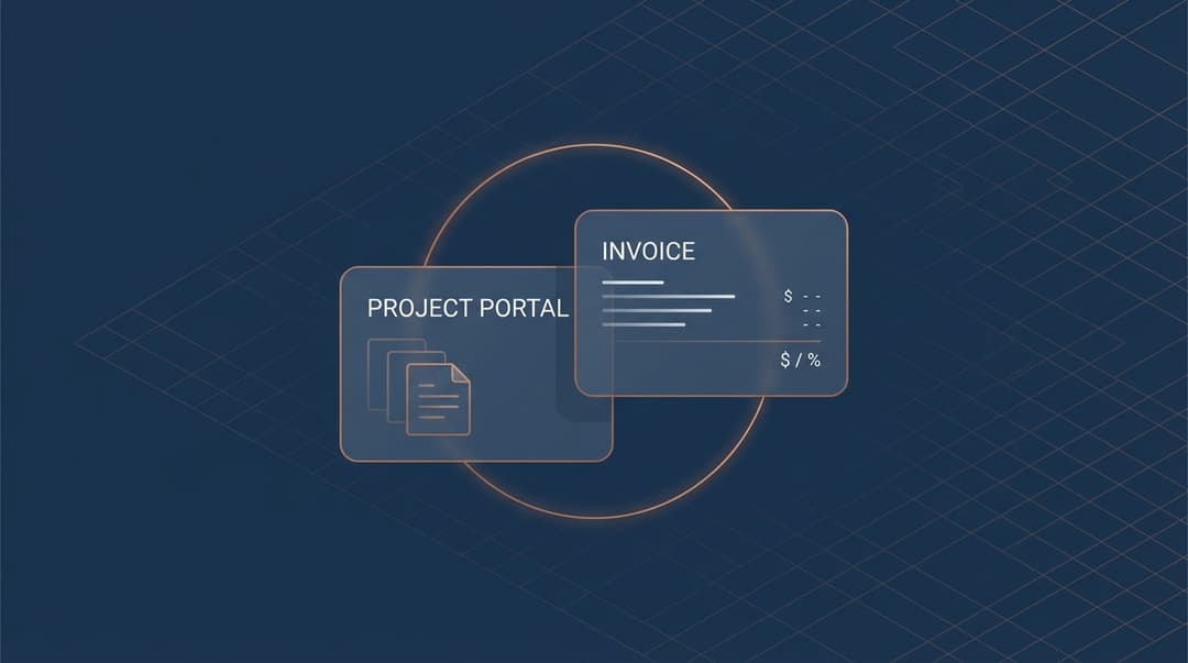 Project portal and invoice collaboration